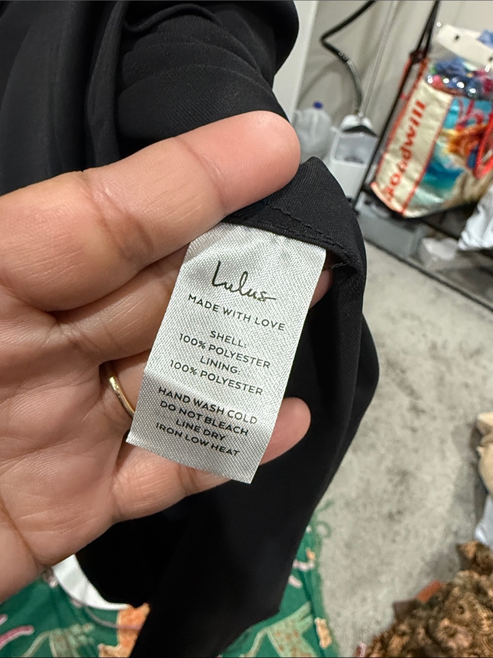 Nwt Lulu's Black Midi Dress with Draped Front - Picture 3 of 4